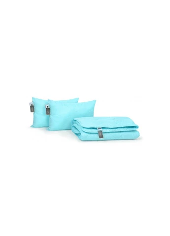 Ковдра Набір EcoSilk Всесезонний №1662 Eco Light Blue Ковдра + поду (ek43225) Mirson Набор EcoSilk Всесезонный 1662 Eco Light Blue Одея (392399461)