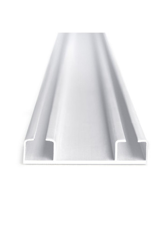 Карниз стельовий 3,5 м подвійний посилений алюмінієвий білий IDEIA (275869934)