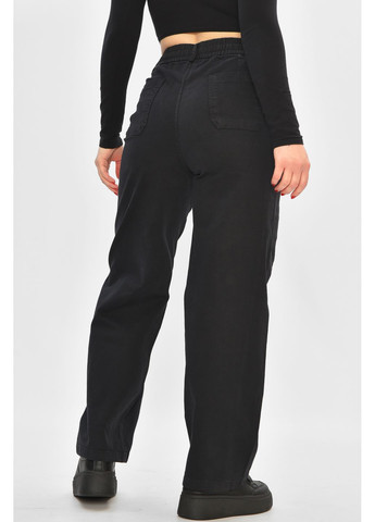 Штани жіночі однотонні чорного кольору Let's Shop (368726613)