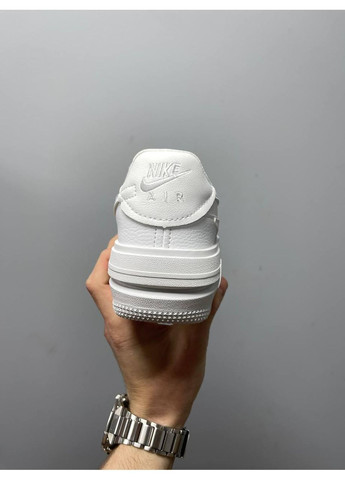 КРОССОВКИ ЖЕНСКИЕ NIKE AIR FORCE 1 PLT.AF.ORM FULL WHITE НАЙК АИР ФОРС 1 ПРЕМИУМ No Brand белые демисезоны (367171902)