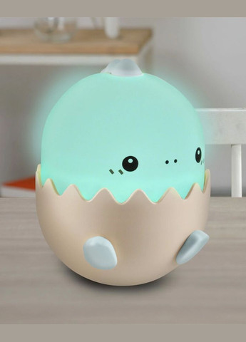 Нічник Динозаврик блакитний, настільна лампа з акумулятором 326980 Baby Dino Led 1x0.75W RGB USB 5V DC 1A IP20 (091605) Goldlux (361312249)