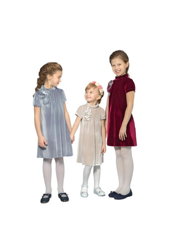 Бордовое платье бархатное для девочек модный карапуз Trendy Tot (372735829)