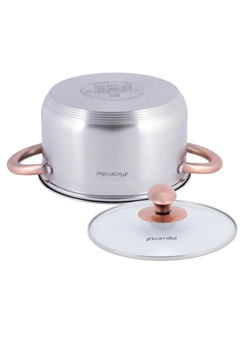 Каструля з кришкою 3 л KM-4932 Kamille (316626928)