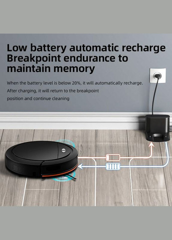 Робот-пылесос SDJ 6 с баком для воды, приложение для управления, 3000 мАч, (RT011) Grikey (303834593)