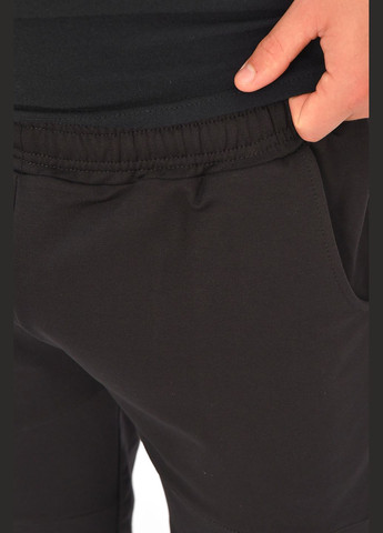 Шорты мужские однотонные черного цвета Let's Shop (341249096)