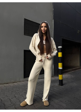 Женский костюм 2-ка с капюшоном, вязаный — ЗАМЕРЫ В ОПИСАНИИ DK/DL Мода без кордонів (369713549)