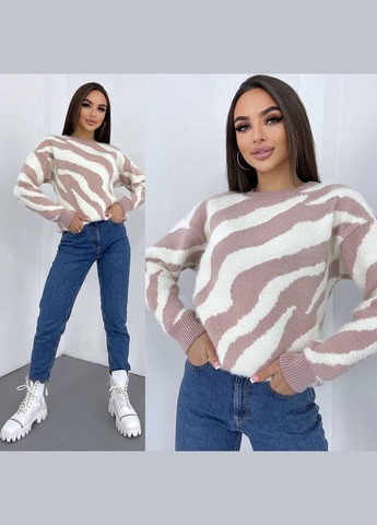 Пудровый демисезонный очень теплый и мягкий свитер Vakko