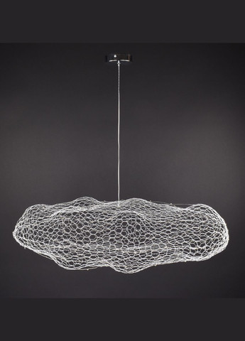 Люстра світлодіодна підвісна LED світильник для квартири на стелю лед 27658 Хром 25-200х42х80 см. Sunnysky (371992916)