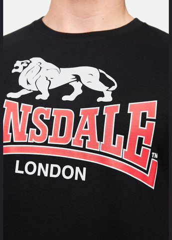 Чорна футболка Lonsdale Cromane