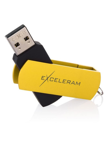 USB флеш накопичувач (EXP2U2Y2B32) Exceleram 32gb p2 series yellow2/black usb 2.0 (268144431)