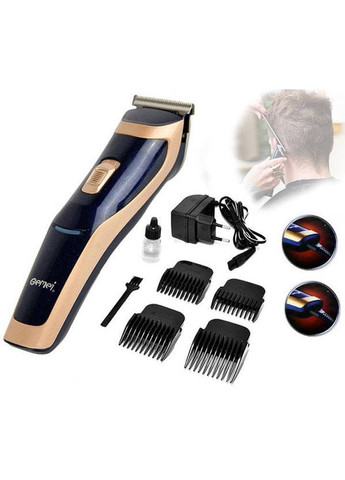 Машинка Для стрижки Волосы Gm-6005 / Лезвие нержавеющей стали/4 съемные насадки Gemei (346048359)