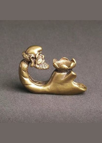 Креативна латунна мідна настільна прикраса Дзен підставка тримач пахощів No Brand (297330012)