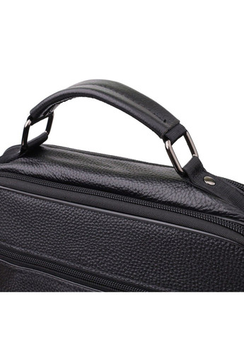 Чоловіча сумка з ручкою для перенесення в руці з натуральної шкіри 23026 Чорний Vintage (357494941)