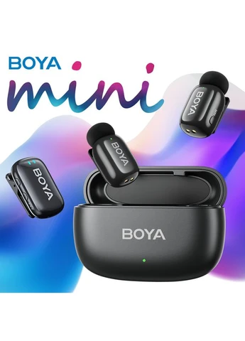 Бездротовий петличний мікрофон mini-18 TRS for camera Black Boya (377738467)