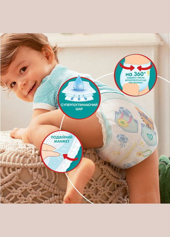 Підгузки-трусики Pants 4 (9-15 кг), 176 шт. Pampers 81705445 (327223437)