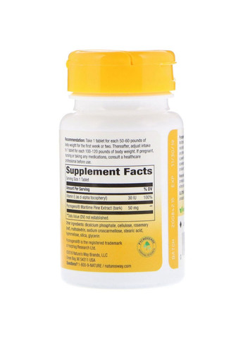 Пікногенол,, 50 мг, 30 таблеток Nature's Way (366734443)