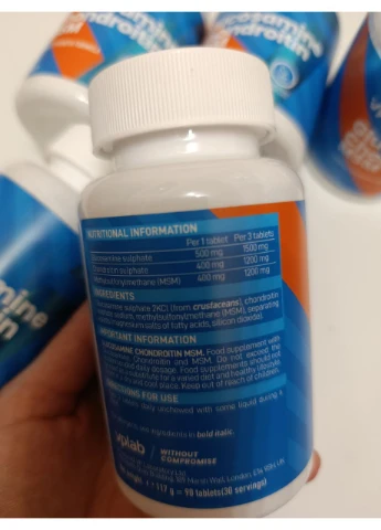Glucosamine Chondroitin MSM - 90 tabs Глюкозамин хондроитин MSM VPLab Nutrition (378647374)