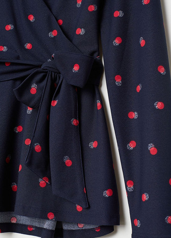 Тёмно-синяя блузка для кормящих мам H&M