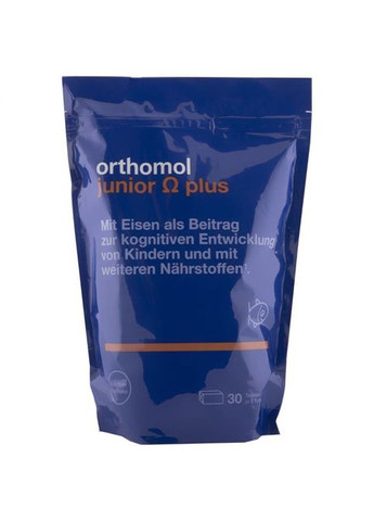 Витаминный комплекс для детей от 4 до 14 лет Junior Omega Plus (90 жевательных конфет на 30 дней) Orthomol (280265856)