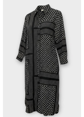 Черное платье J.Crew с абстрактным узором