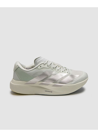 КРОССОВКИ ЖЕНСКИЕ ADIDAS ADIZERO EVO SL LIGHT GREEN / SILVER METALLIC АДИДАС АДИЗЕРО ЕВО No Brand серые демисезоны (367168528)