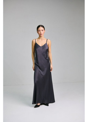 Графитовое платье шелковое 3053 графит Triko Bakh