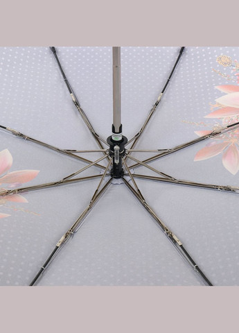 Сиреневый атласный женский зонтик с цветами полный автомат Trust средний система антиветер (306736729)