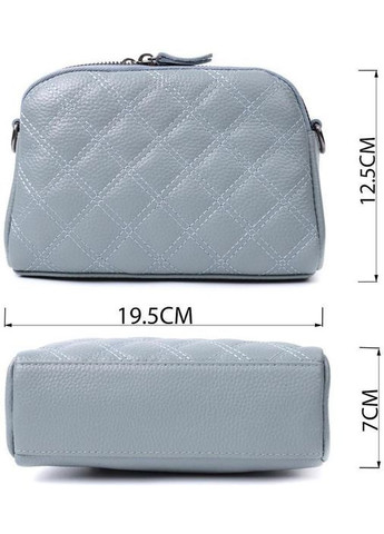 Сумка крос-боді через плече для телефону та документів жіноча з натуральної шкіри маленька Блакитний 37252 Vintage (354229880)