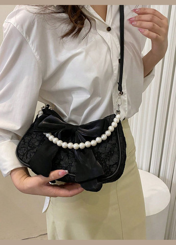 Женская сумка 7056 багет черная No Brand (306709512)