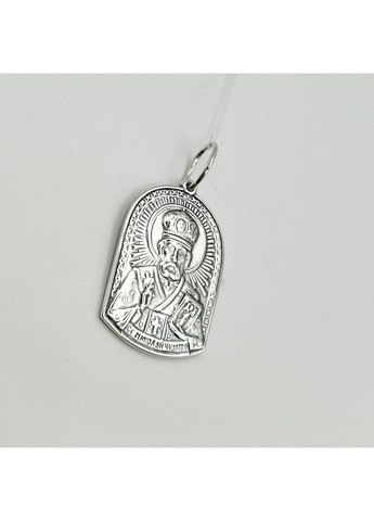 Православна ладанка срібна "Святий Миколай Чудотворець" 5,9 г No Brand (369737489)