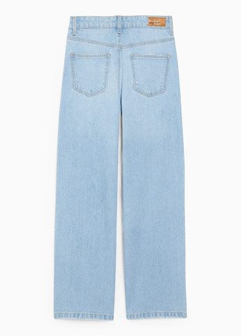 Голубые демисезонные широкие джинсы C&A