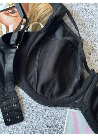 Чёрный бюстгальтер с хлопковой подкладкой черный Lanny Mode