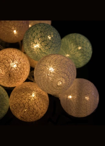 Гірлянда на батарейках Cotton Balls 4 м 20 LED Warm White Springos CL0040 (275096188)