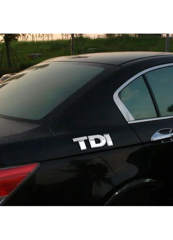 Емблема напис TDI для Червона 26х76 мм (на скотчі) 2E0853675C Volkswagen (369610457)