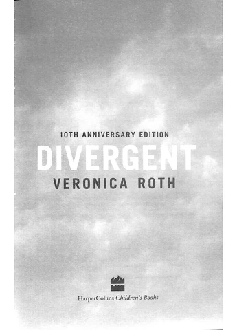 Divergent. Book 1. Anniversary edition HARPER (370065513)