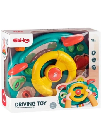 Детский игровой интерактивный руль на коляску Driving Toy со световыми и звуковыми эффектами No Brand (395733281)