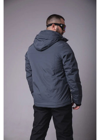 Сіра зимня чоловіча термокуртка гірськолижна повсякденна сноубордична Aolugang куртка лижна