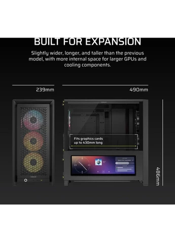 Корпус для ПК FRAME 4000D LCD RS Performance (CC-9011326-WW) Corsair (390928213)