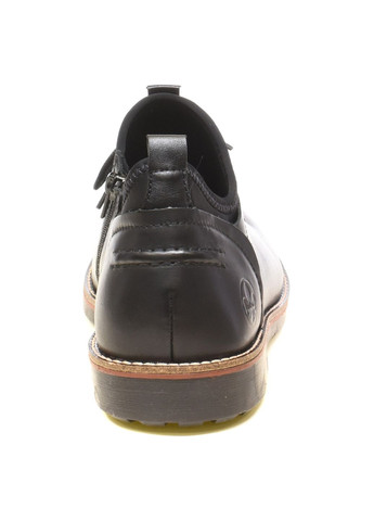 Черные осенние демисезонные черевики без хутра Rieker