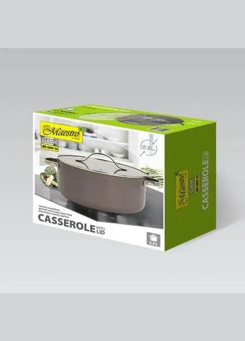 Каструля з антипригарним покриттям і кришкою 2.3 л, 20 см (MR-4009-20) Maestro (334007594)