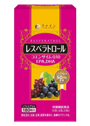 Resveratrol Q10, EPA, DHA 180 Caps Fine Japan (326415920)