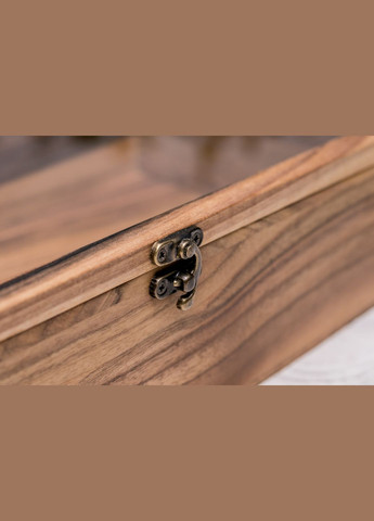 Подарочная коробочка из дерева со стеклянной крышкой XL EcoWalnut (295266070)