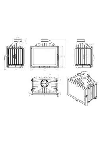 Камінна топка ALBER STANDART Nordflam (370385016)