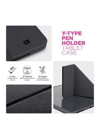 Чехол для планшета Y-Type PEN Samsung Galaxy Tab S9+/S9 FE+/S10+ Black (ARM85524) ArmorStandart Y-Type PEN Samsung Galaxy Tab S9+ / S9 FE+ / S10+ (366695455)