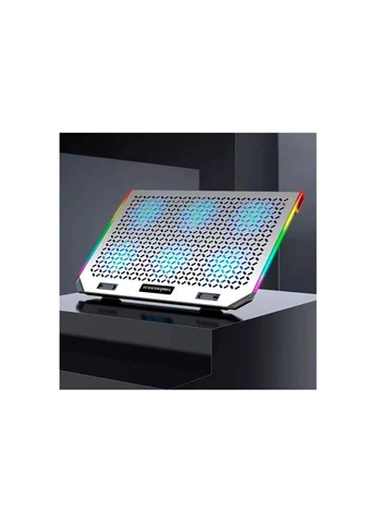 Подставка для ноутбука 10-15.6", 6*80mm 1800 RPM, 2*USB, 366x256x23mm, RGB (m134812) IceCoorel 10-15.6", 6*80mm 1800 RPM, 2*USB, 366x256x23mm, RG (382958849)