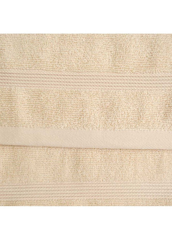 Махровий рушник для ніг з полосками 50х70см 450г/м2 ( ) GM Textile бежевий