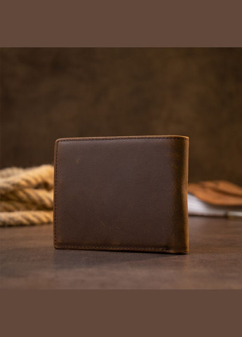 Портмоне унісекс матове темно-коричневе 20445 Vintage (329197787)