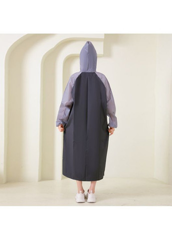 Женский дождевик, водонепроницаемый плащ, универсальный размер, черно-серый, 145×70 см No Brand (369675057)