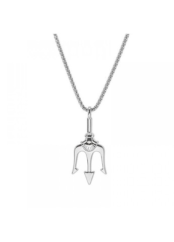 Чоловіча металева срібна підвіска з кулоном, сталевий ланцюжок на шию No Brand (328251205)