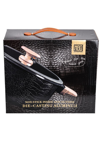 Кастрюля алюминиевая с антипригарным покрытием 5 л, черный MGC (322771263)